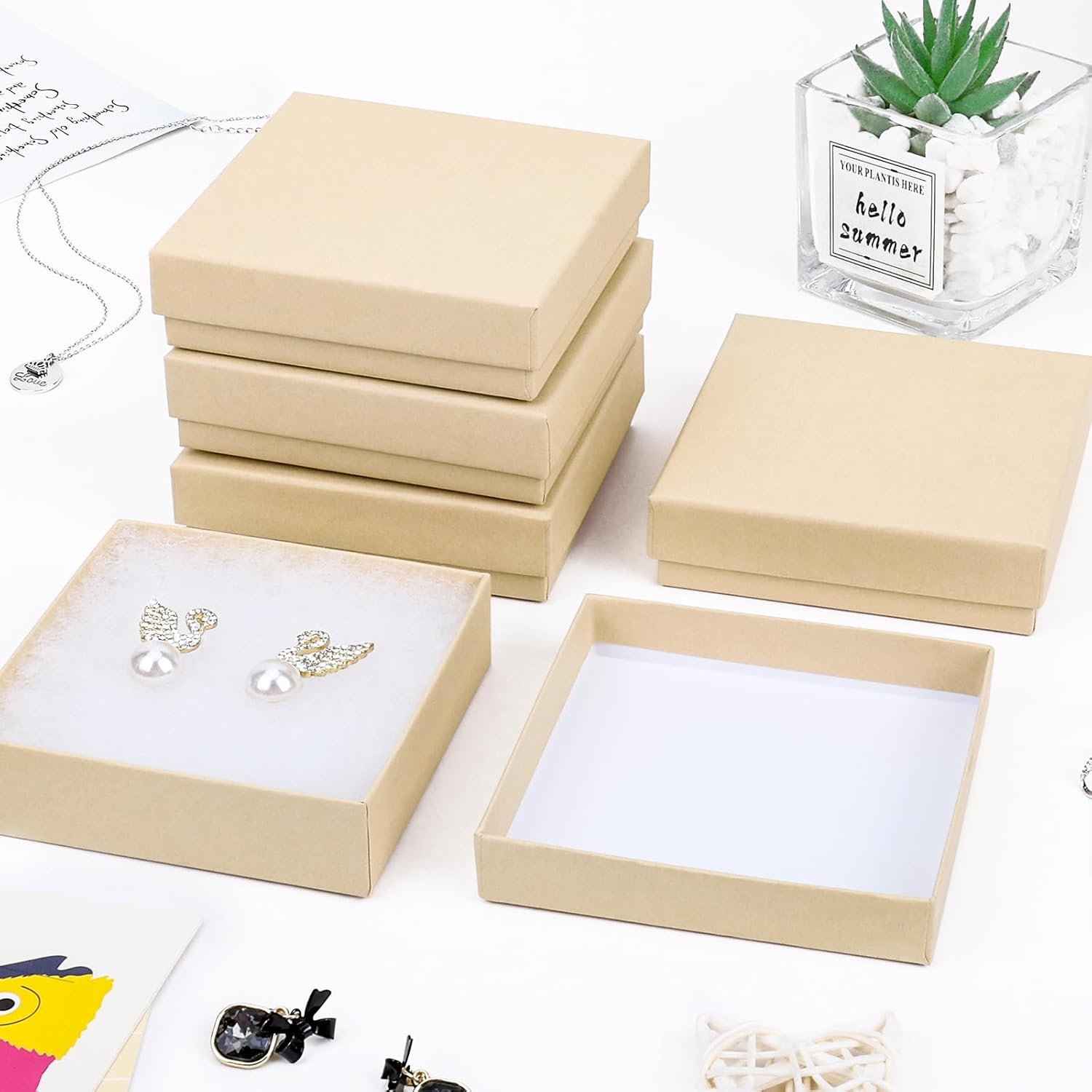 40 Count Beige Gift Boxes