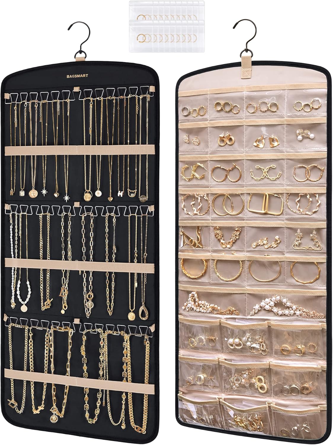 Black Hanging Jewellery Organiser