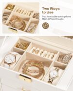 Large Wooden Storage Box with Five Drawers