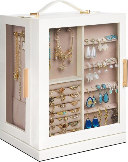 Five-Drawer Rotating Jewellery Organiser