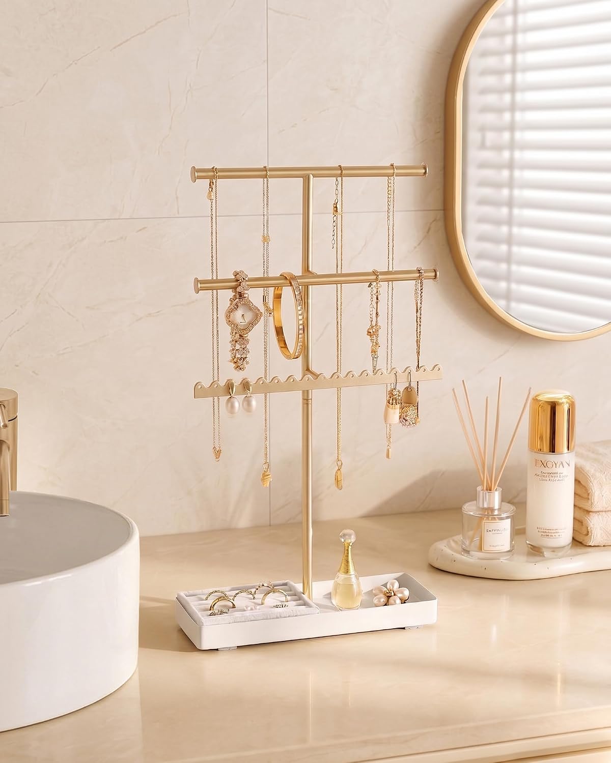 Three-Tier Metal Display Stand