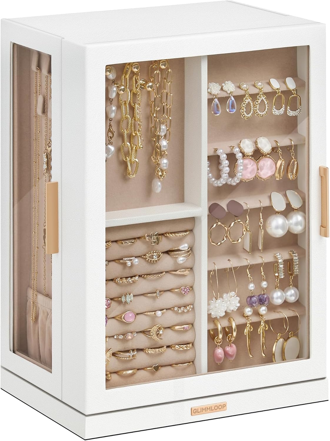 White Display Jewellery Storage Box